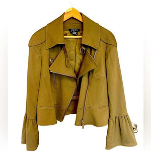 Etcetera wool thick moto blazer with puffed sleeves excellent condition size 14